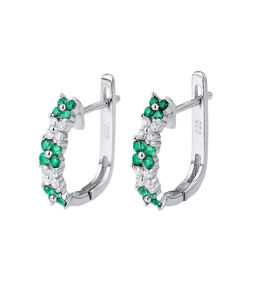 Sidabriniai auskarai su cirkoniais  - Goldinga