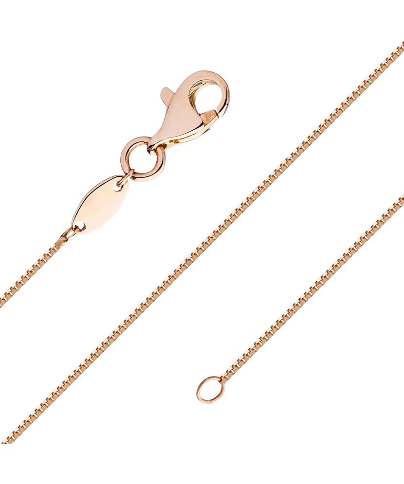Auksinė vientisa grandinėlė "Box" 0.6mm  - Goldinga