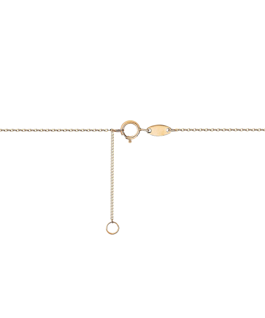 Auksinė grandinėlė su cirkonio pakabuku "Širdelė" - Auksinės grandinėlės su pakabukais - Goldinga