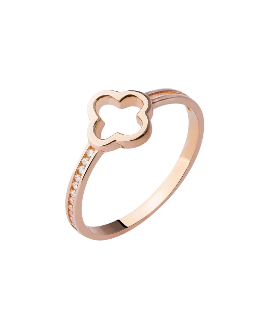 Auksinis žiedas su cirkoniais  - Goldinga