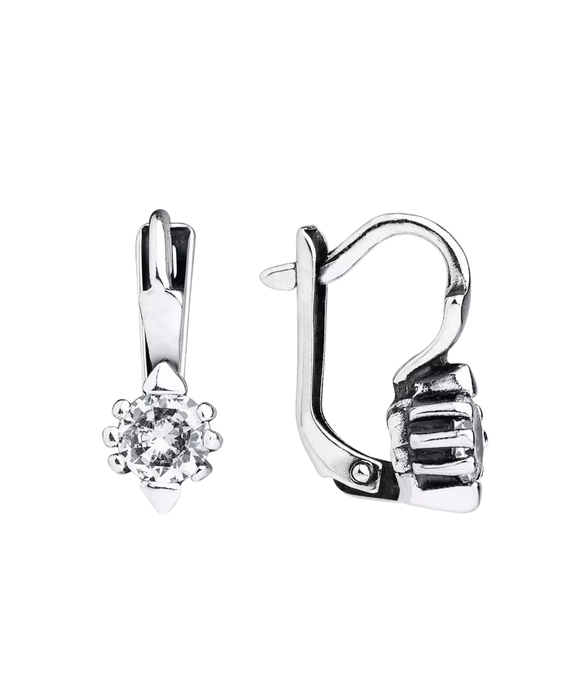 Sidabriniai auskarai su cirkoniais  - Goldinga