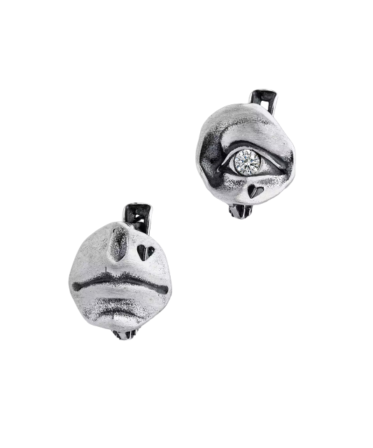 Sidabriniai auskarai su cirkoniu  - Goldinga