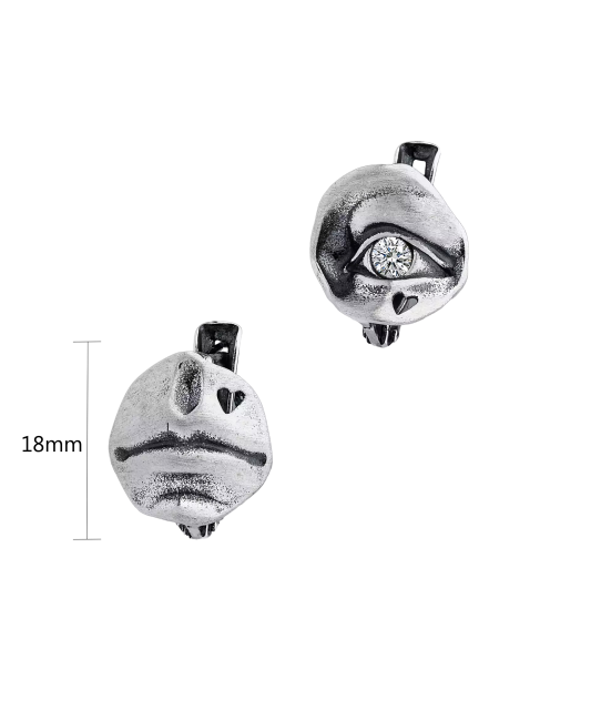 Sidabriniai auskarai su cirkoniu  - Goldinga