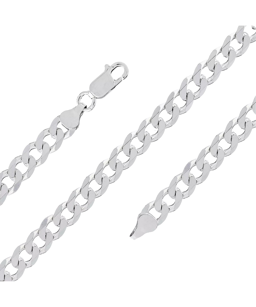 Sidabrinė apyrankė "Curb"  - Goldinga