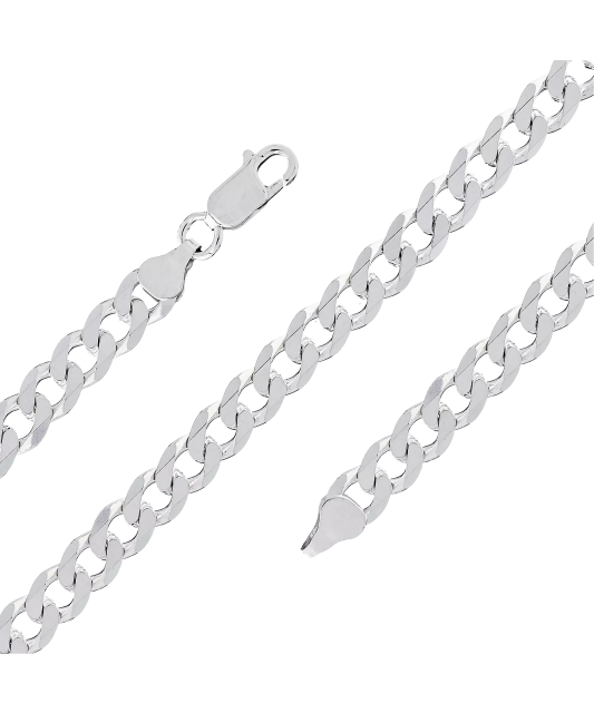 Sidabrinė apyrankė "Curb"  - Goldinga