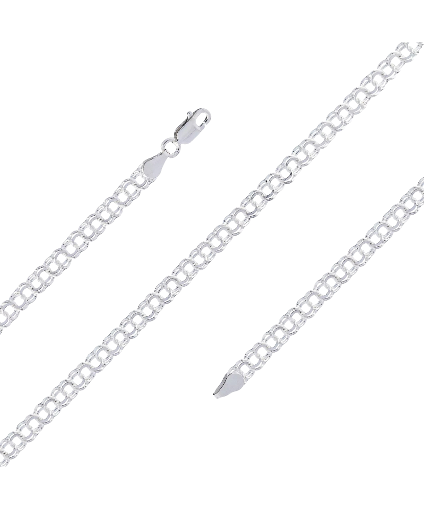 Sidabrinė apyrankė "Bismark" 4.5mm  - Goldinga