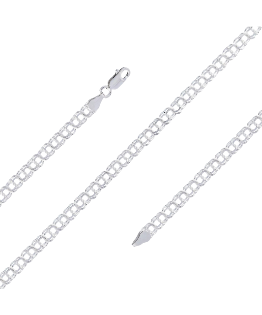 Sidabrinė apyrankė "Bismark" 4.5mm  - Goldinga