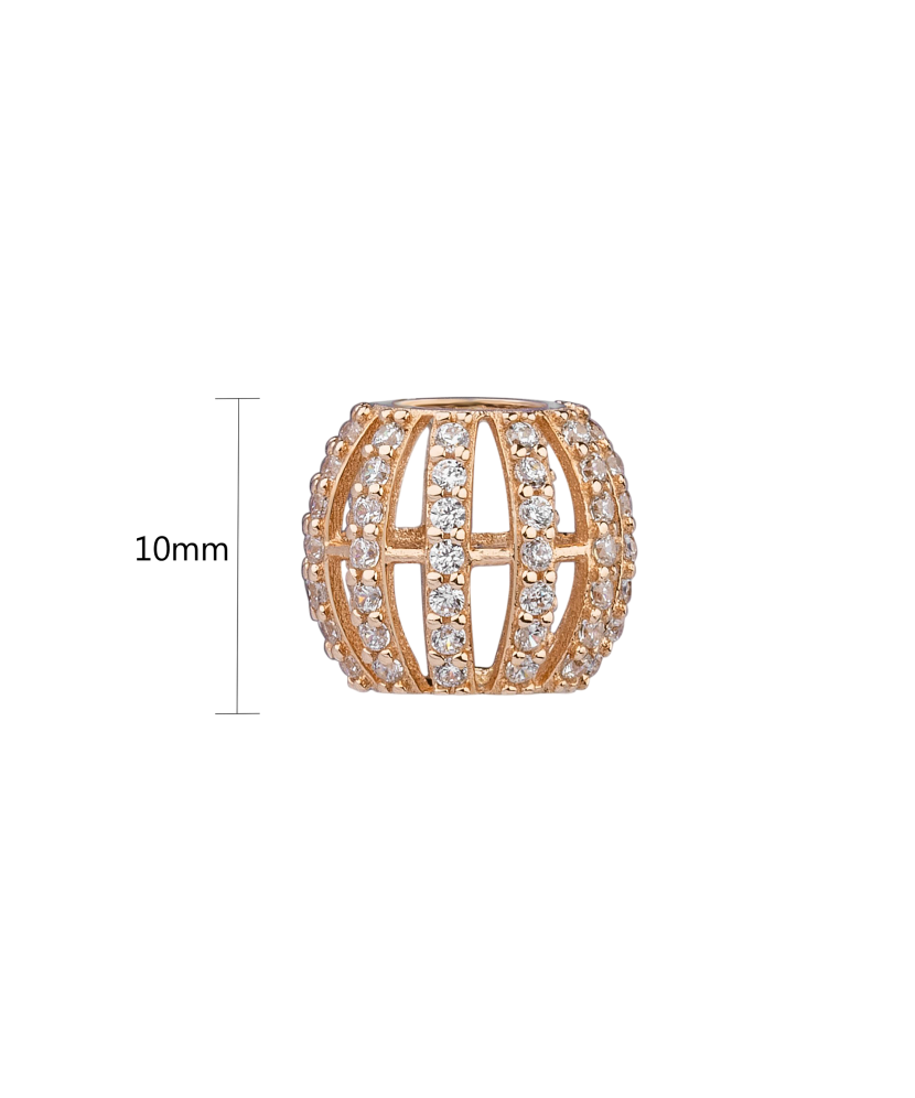 Auksinis pakabukas su cirkoniais "bačkutė"  - Goldinga