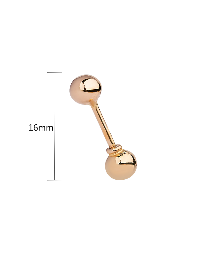 Auksinis auskaras į antakį  - Goldinga