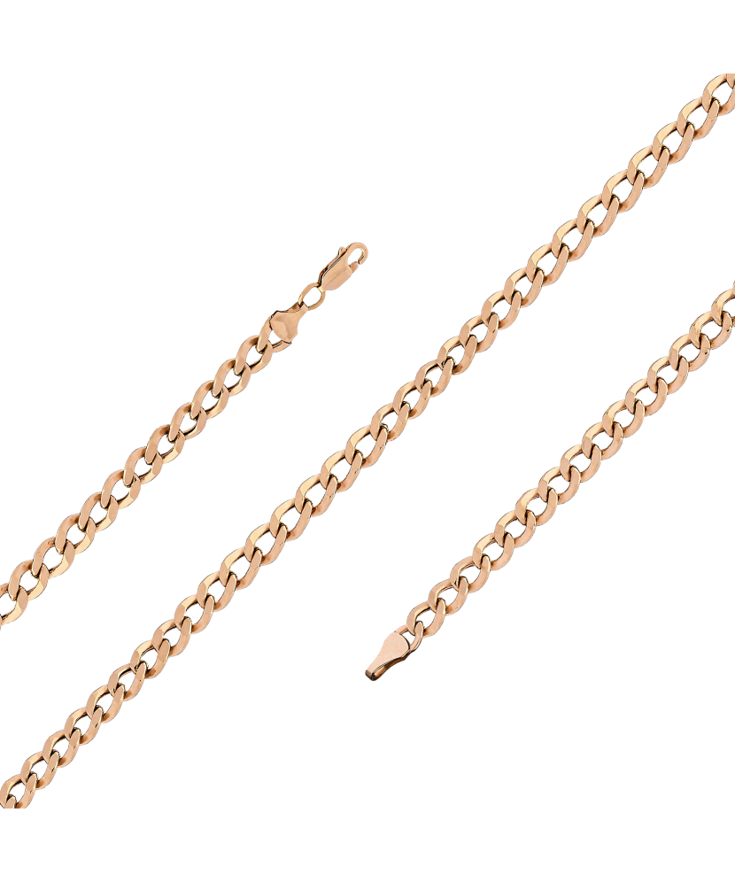 Auksinė apyrankė "Curb" 4.3mm  - Goldinga