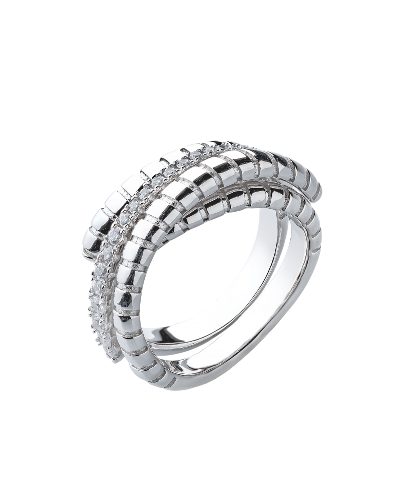 Sidabrinis žiedas Su Cirkoniais  - Goldinga