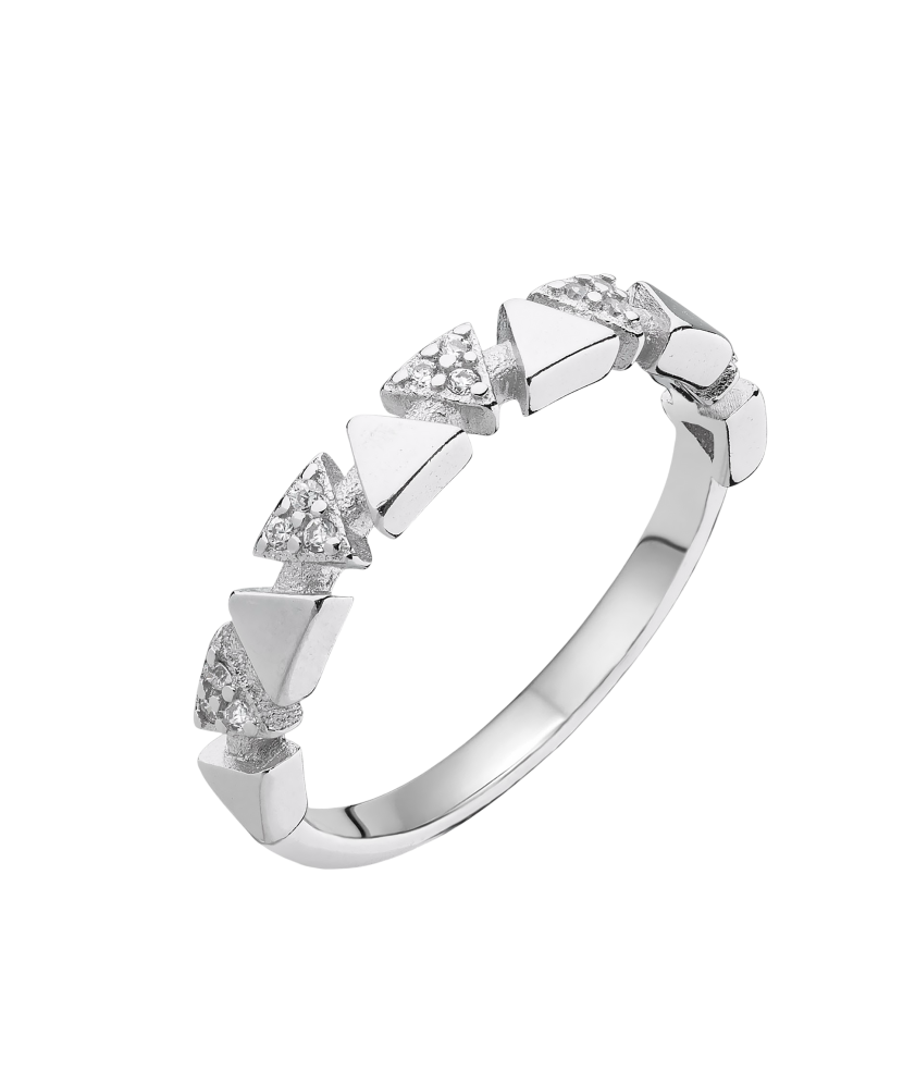 Sidabrinis žiedas Su Cirkoniais  - Goldinga