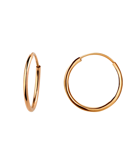 Auksiniai auskarai rinkutės 20mm  - Goldinga