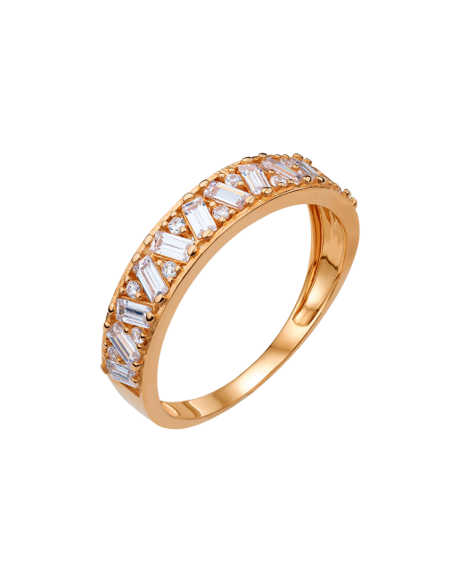 Auksinis žiedas su cirkoniais  - Goldinga