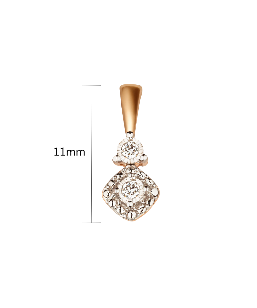 Auksinis pakabukas su briliantais  - Goldinga