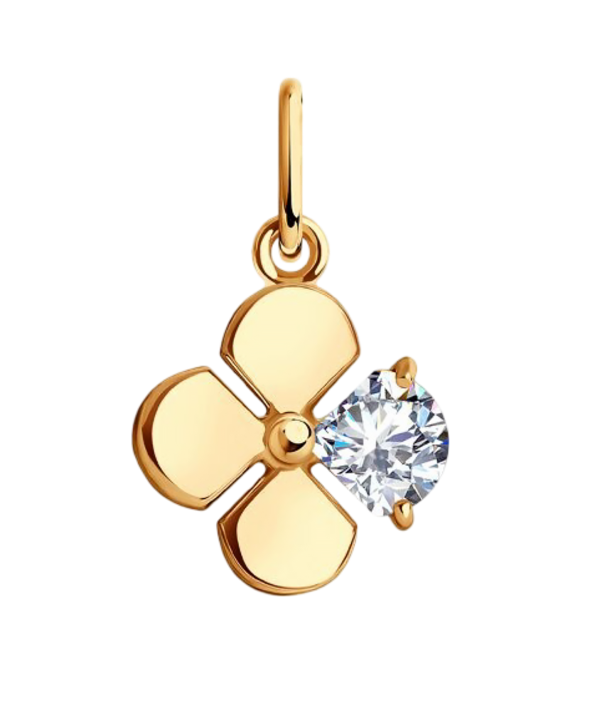 Auksinis pakabukas su cirkoniu  - Goldinga