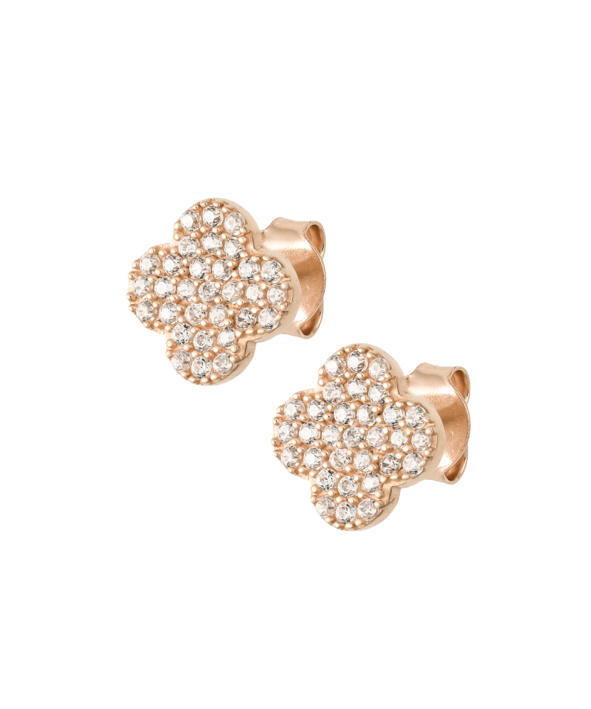 Auksiniai auskarai su cirkoniais - Auksiniai auskarai - Goldinga