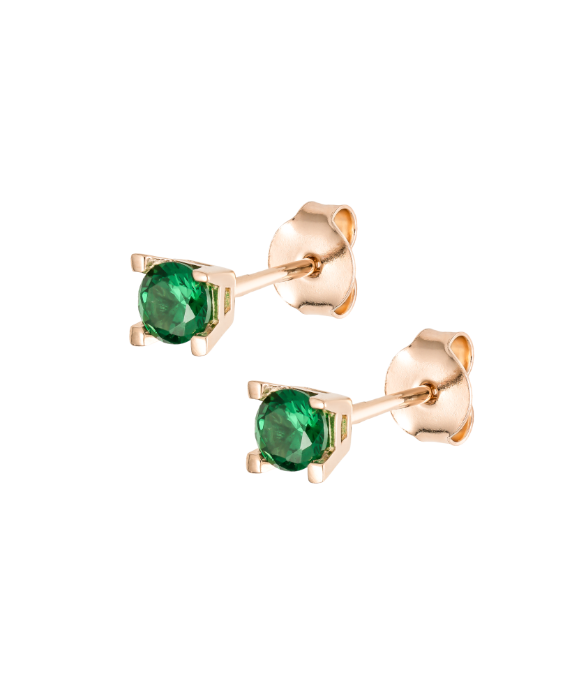 Auksiniai auskarai su cirkoniais - Auksiniai auskarai - Goldinga