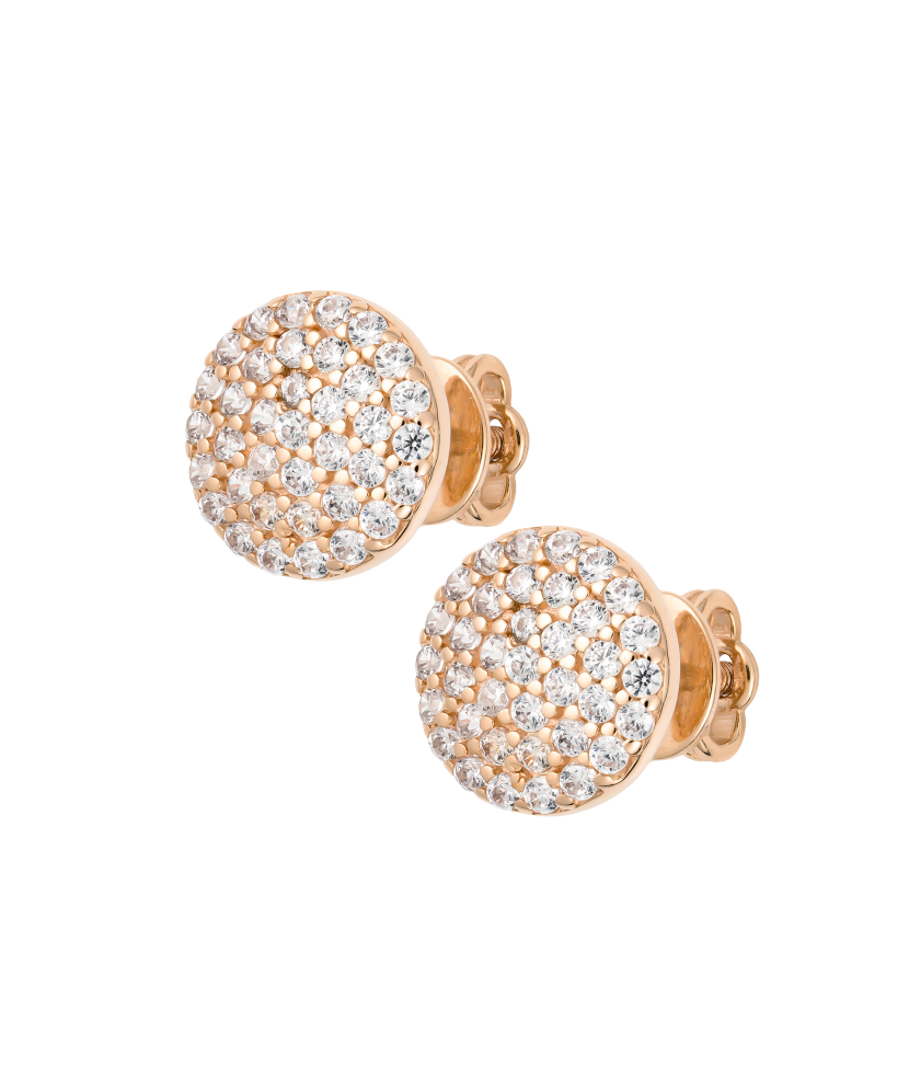 Auksiniai auskarai su cirkoniais - Auksiniai auskarai - Goldinga