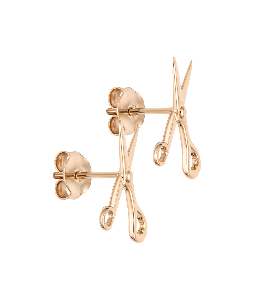 Auksiniai auskarai "Žirklės" - Auksiniai auskarai - Goldinga