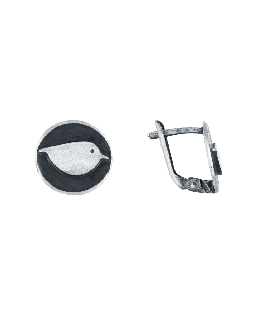 Sidabriniai auskarai "Paukštis"  - Goldinga