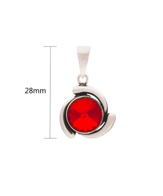 Sidabrinis pakabukas su kristalu  - Goldinga