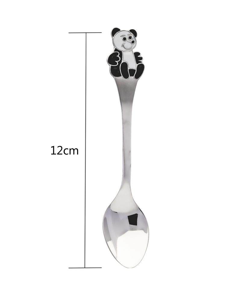 Sidabrinis Šaukštelis su emale "Meškiukas"  - Goldinga