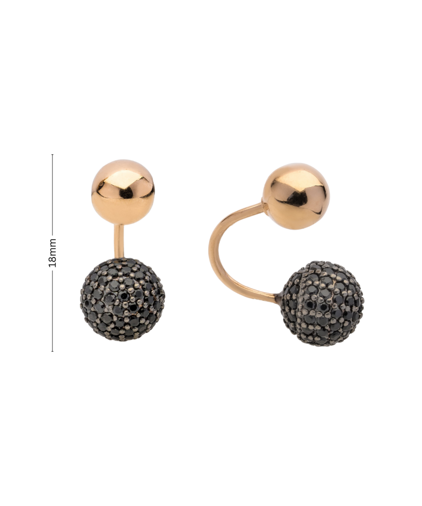 Auksiniai auskarai su cirkoniais - Auksiniai auskarai - Goldinga