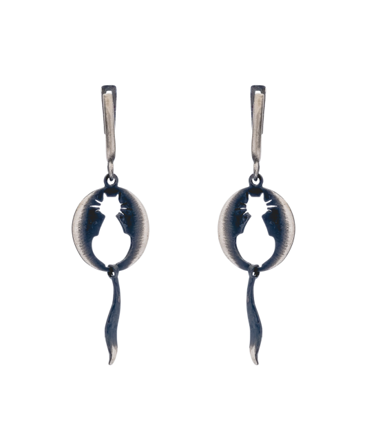 Sidabriniai auskarai "Katė"  - Goldinga