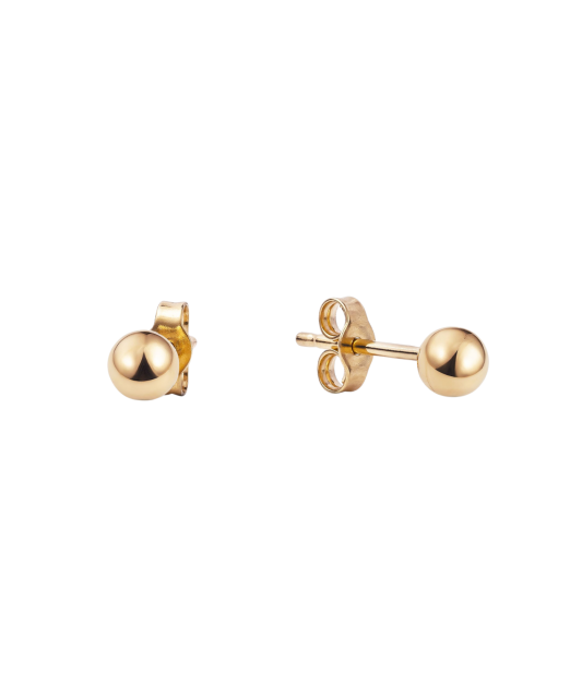 Auksiniai Auskarai "Burbuliukai" 3mm  - Goldinga