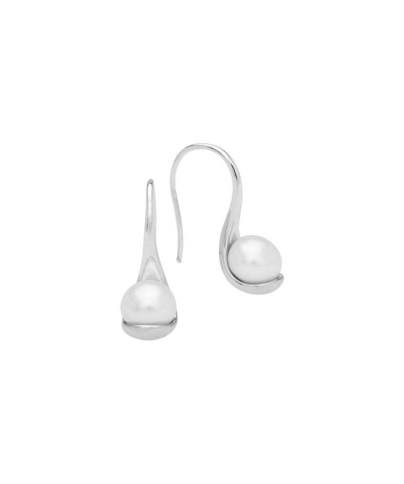 Sidabriniai auskarai Su Perlais  - Goldinga