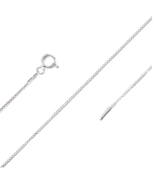 Sidabrinė grandinėlė "Box" 1.2mm  - Goldinga