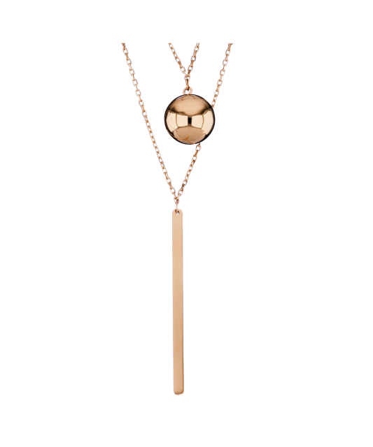 Dviguba auksinė grandinėlė su pakabukais  - Goldinga