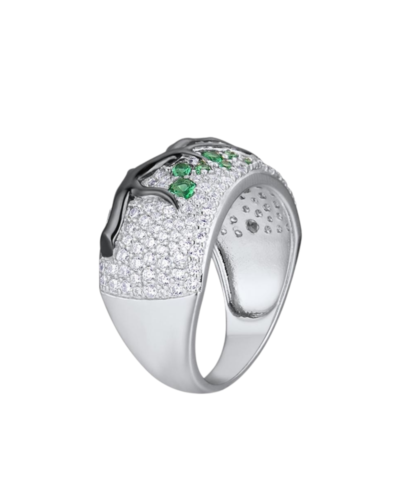 Sidabrinis žiedas su cirkoniais  - Goldinga