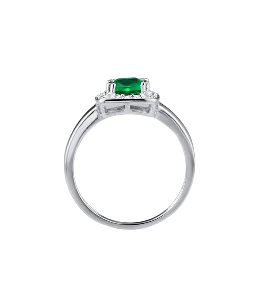 Sidabrinis žiedas su cirkoniais - Sidabriniai žiedai - Goldinga