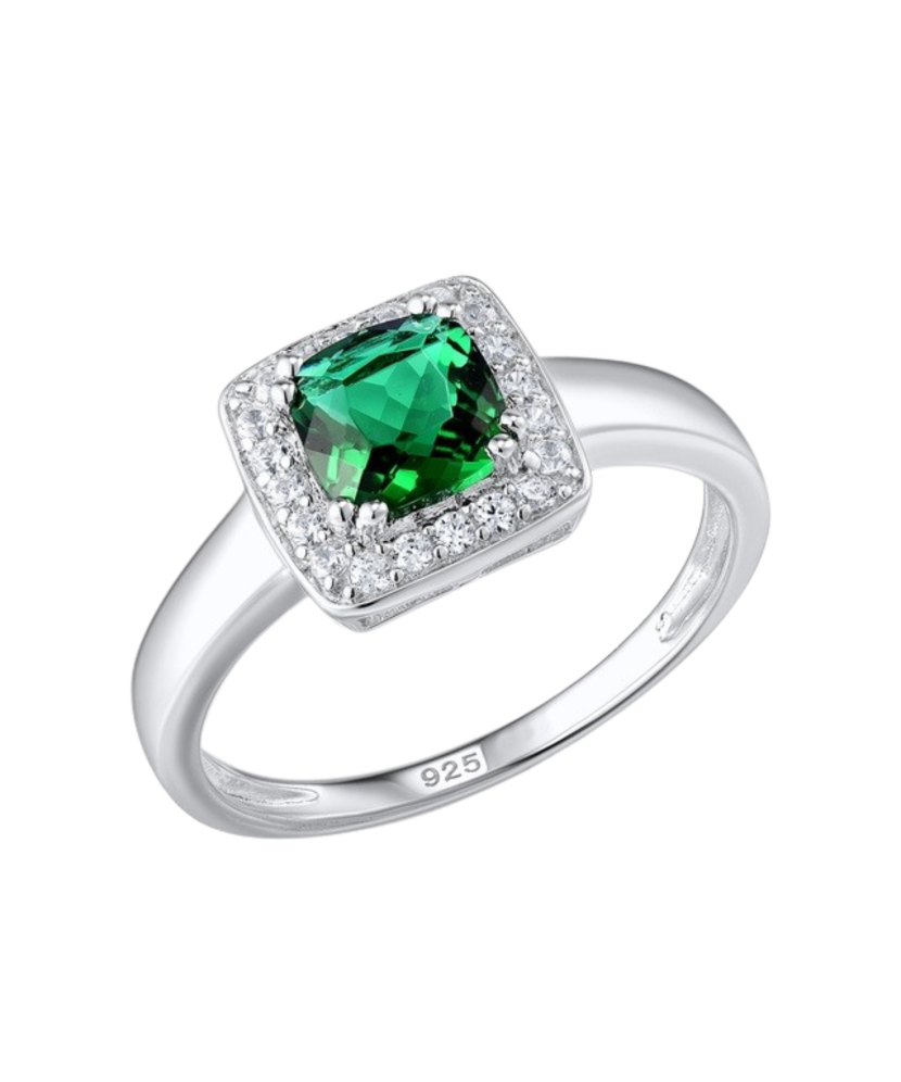 Sidabrinis žiedas su cirkoniais - Sidabriniai žiedai - Goldinga