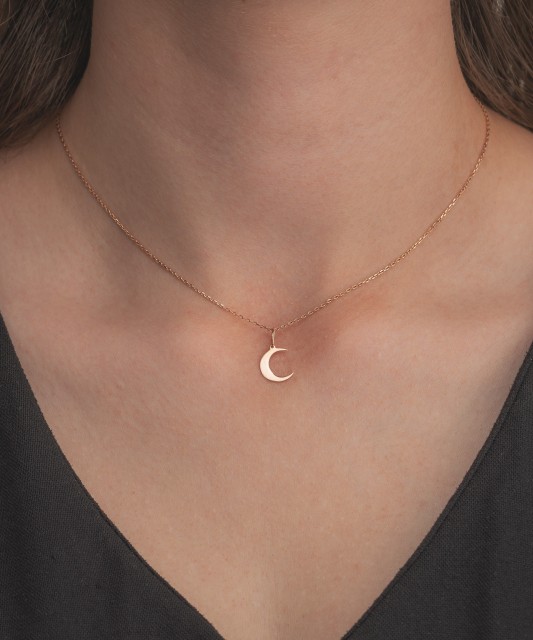 Auksinis pakabukas "Mėnulis" - Auksiniai pakabukai - Goldinga