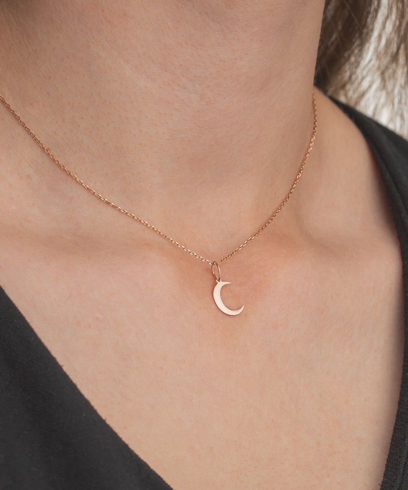 Auksinis pakabukas "Mėnulis" - Auksiniai pakabukai - Goldinga