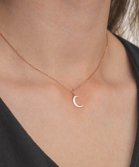 Auksinis pakabukas "Mėnulis" - Auksiniai pakabukai - Goldinga