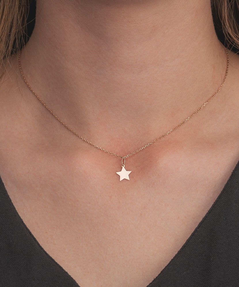 Auksinis pakabukas "Žvaigždė" - Auksiniai pakabukai - Goldinga