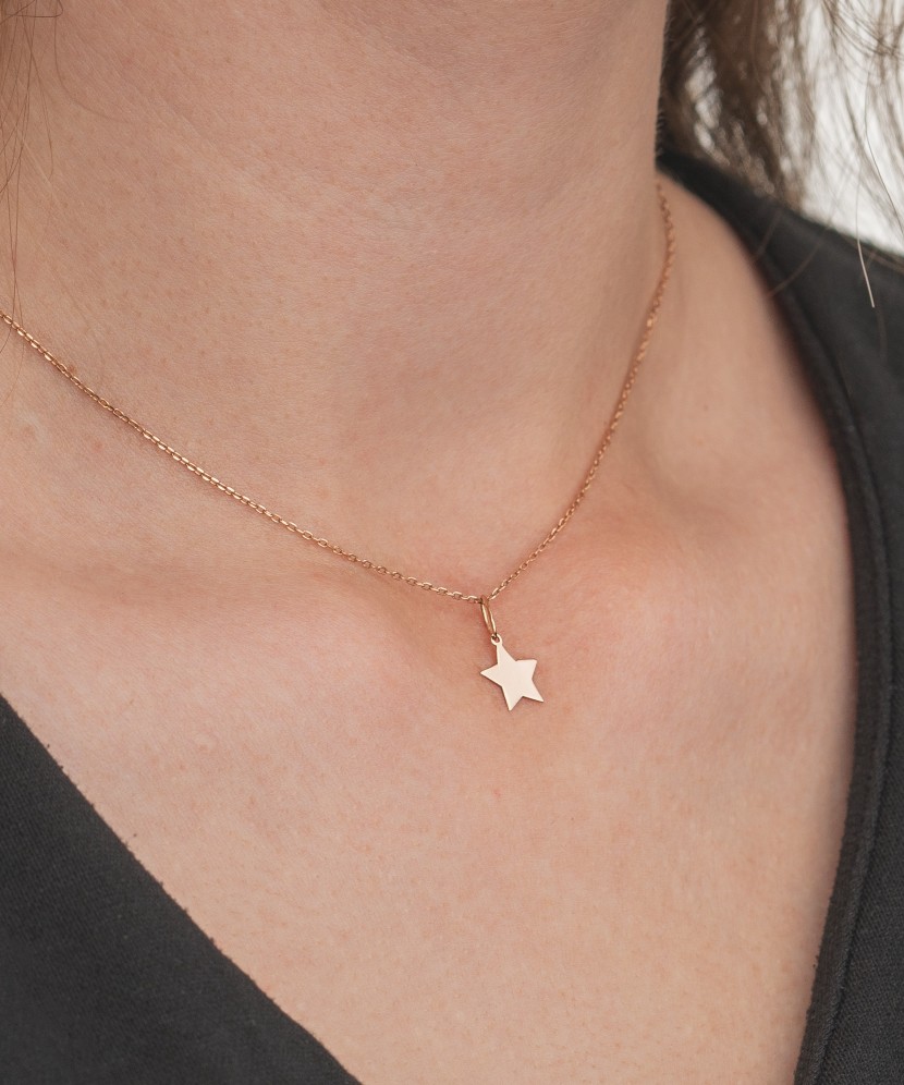 Auksinis pakabukas "Žvaigždė" - Auksiniai pakabukai - Goldinga