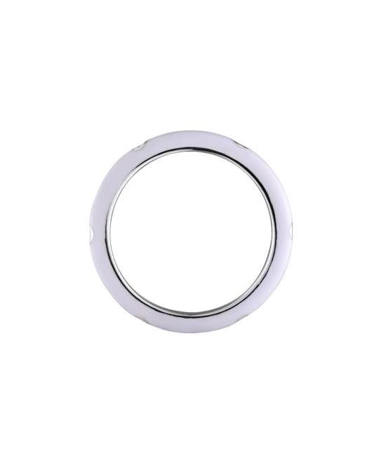 Sidabrinis žiedas su emale ir cirkoniais - Sidabriniai žiedai - Goldinga