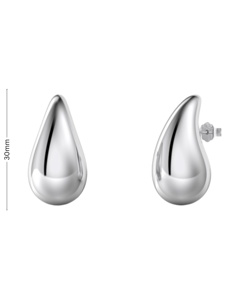 Sidabriniai auskarai 30mm - Sidabriniai auskarai - Goldinga