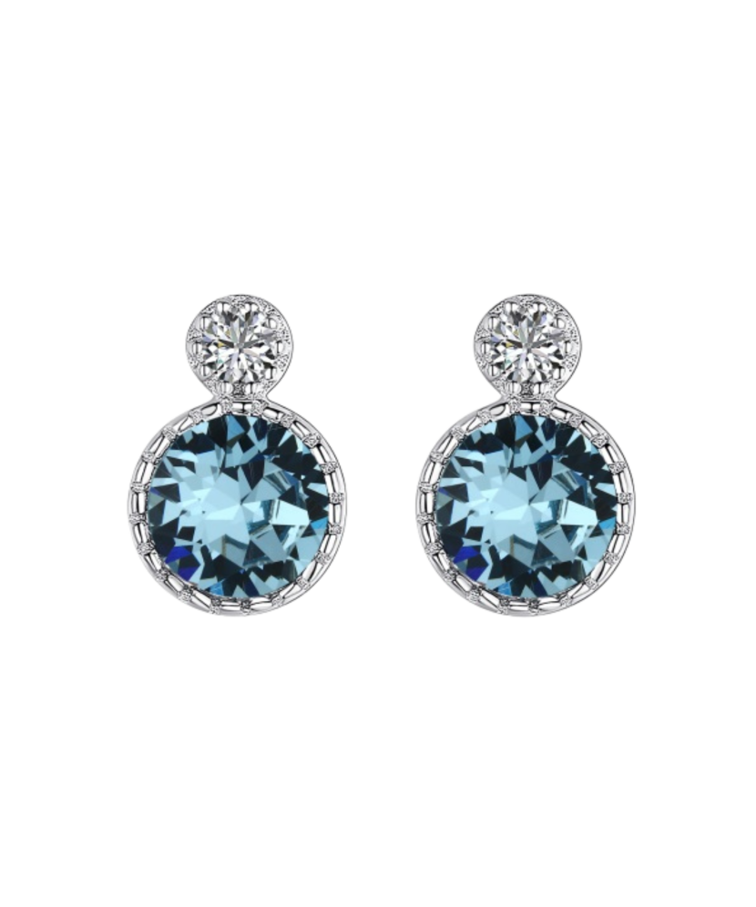 Sidabriniai auskarai su cirkoniais