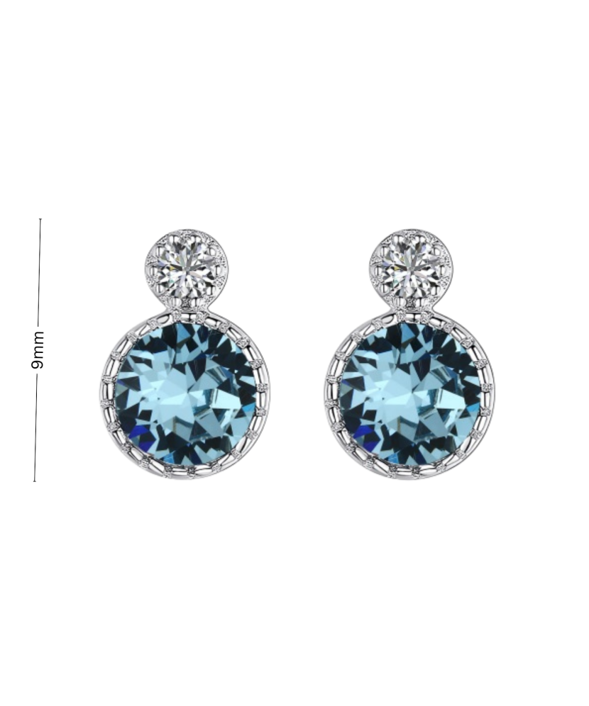 Sidabriniai auskarai su cirkoniais