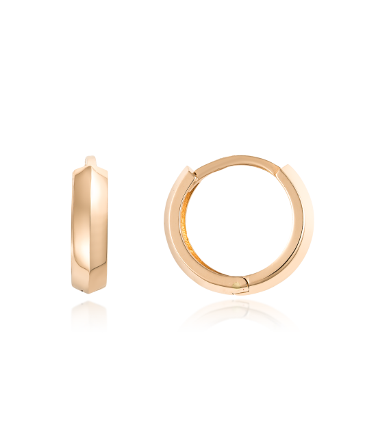 Auksiniai auskarai 13mm - Auksiniai auskarai - Goldinga