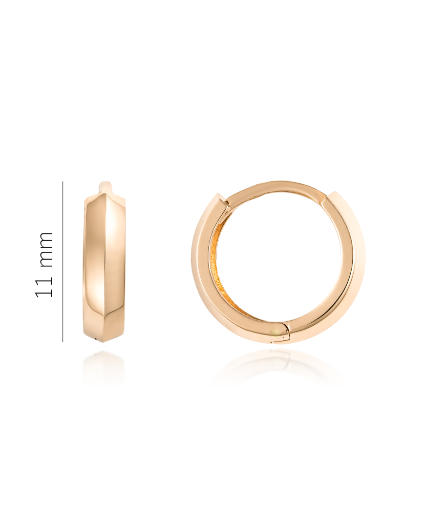 Auksiniai auskarai 11mm  - Goldinga