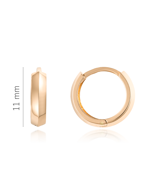 Auksiniai auskarai 11mm  - Goldinga