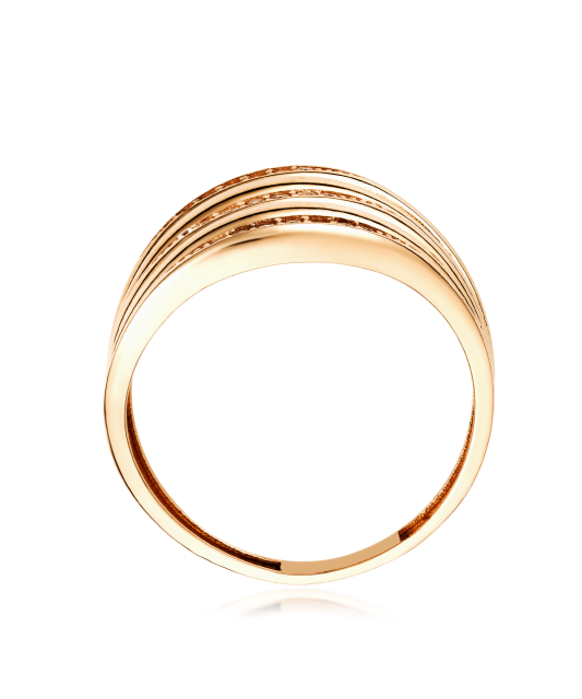 Auksinis žiedas su cirkoniais