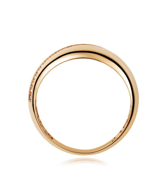 Auksinis žiedas su cirkoniais